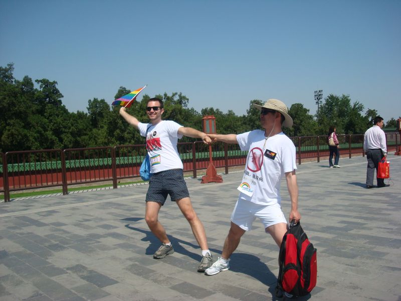 “流动的彩虹in北京”－国际不再恐同日骑行活动